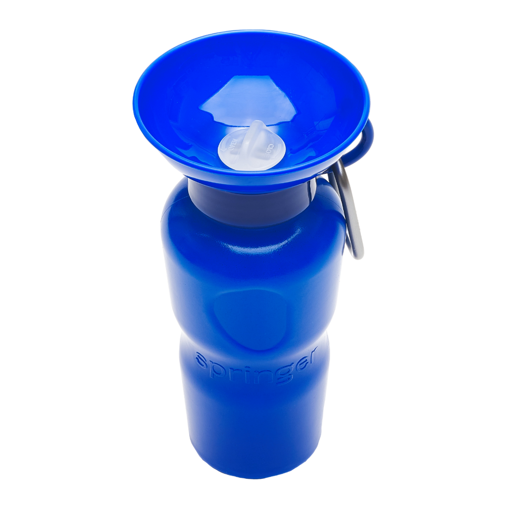 Classic Dog Travel Water Bottle Indigo