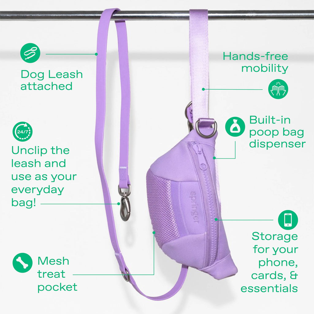 Hands-Free Sling Bag + Dog Leash