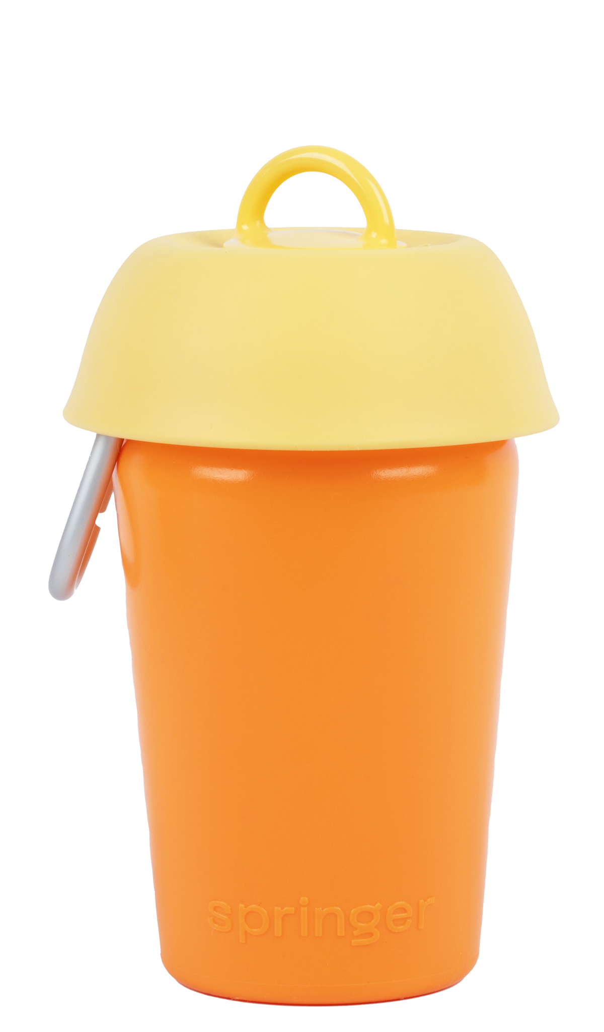 Springer Flip Dog Travel Water Bottle Mango/Lemon