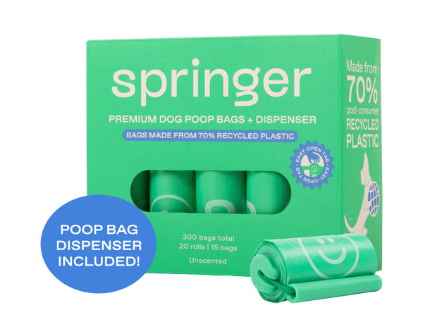 Premium Dog Poop Bags - 20 Rolls