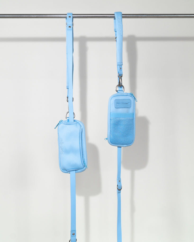 Springer Sling Bag + Leash Sky Blue