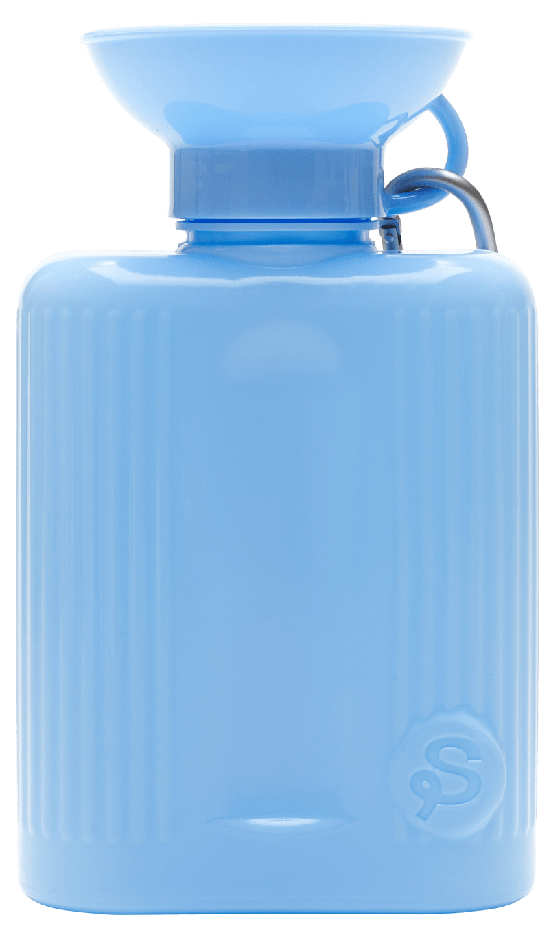 Springer Growler Dog Travel Bottle Blue